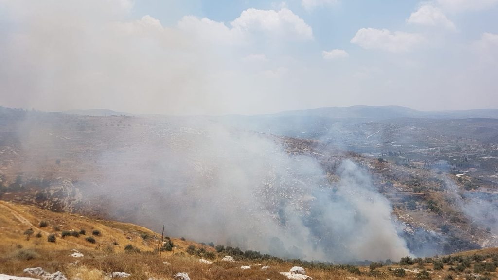 יו”ר מועצת יש”ע חננאל דורני: “השריפות ביהודה ושומרון הן תוצאה של הצתות מכוונות”