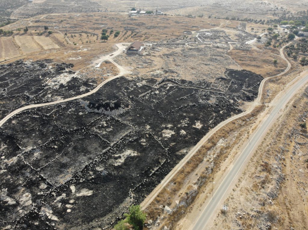 הצתה חמורה באתר המורשת הלאומי סוסיא העתיקה