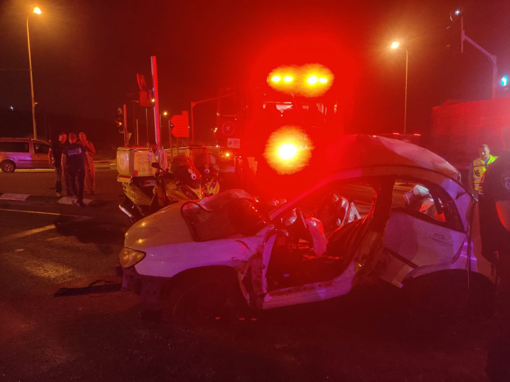 תאונת דרכים קשה לפנות בוקר בצומת גיתי אבישר בשומרון