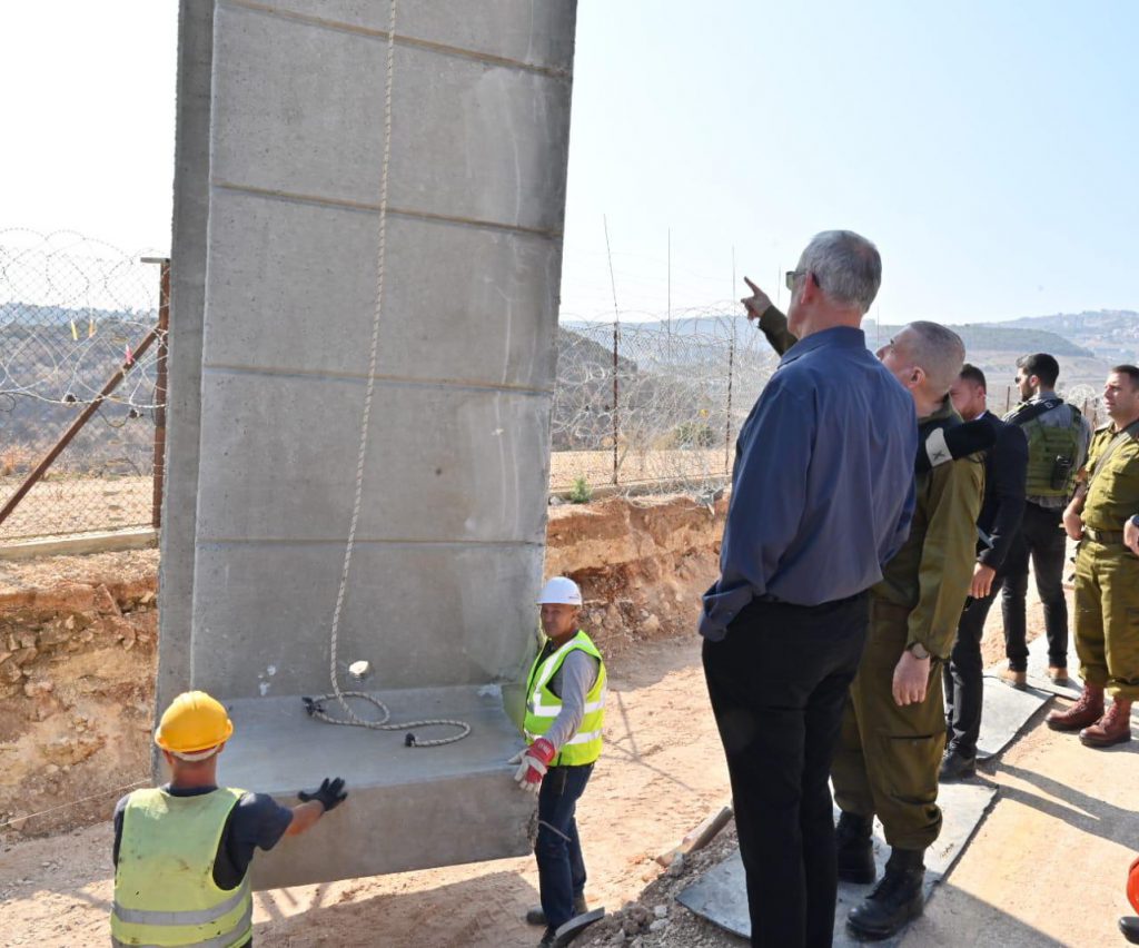 שר הביטחון בני גנץ אישר את הקמת מכשול קו התפר ב50 ק”מ נוספים- עד לישוב אורנית